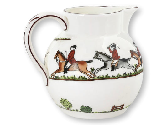 Crown Staffordshire Hunting Scene Jug