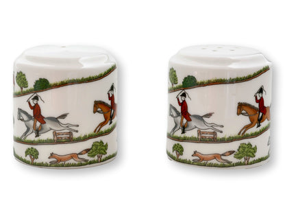Vintage Coalport Hunting Scene Salt & Pepper
