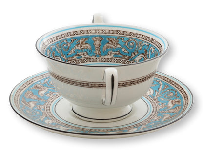 Wedgwood Florentine Soup Coupes & Saucers, Set of 8