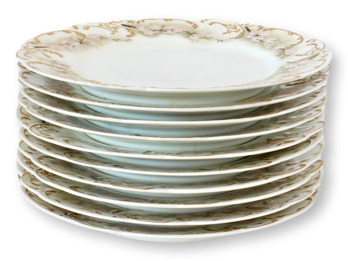 Haviland Limoges Pastel Plates, S/10