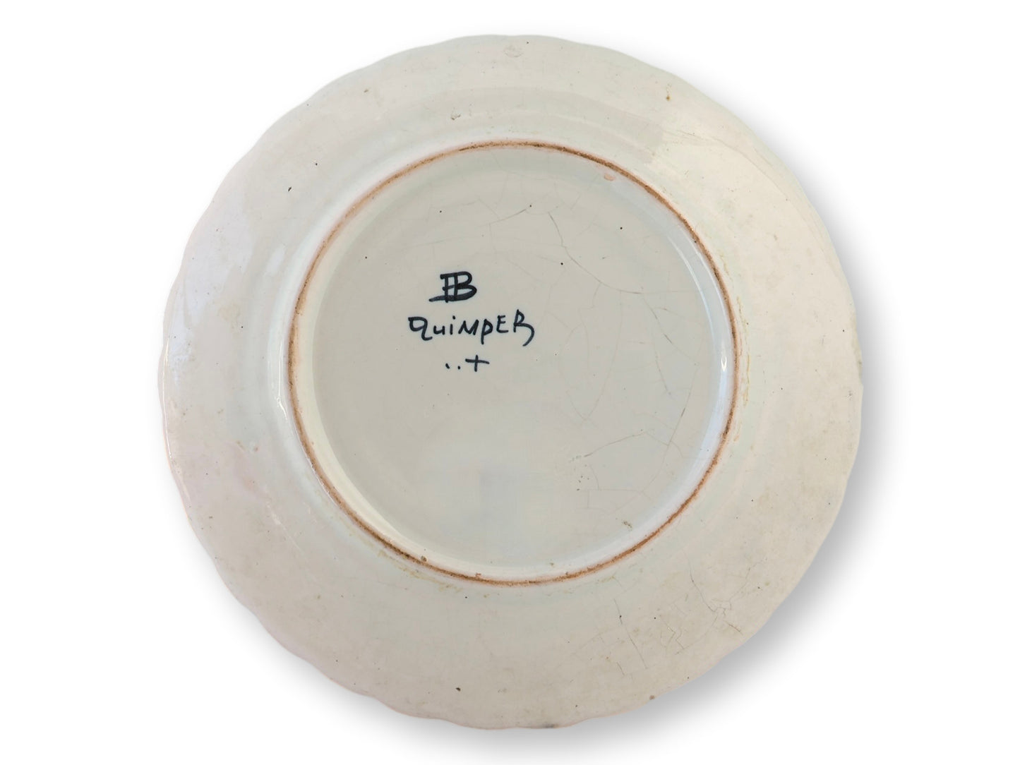 French Quimper Faience Butter Dish