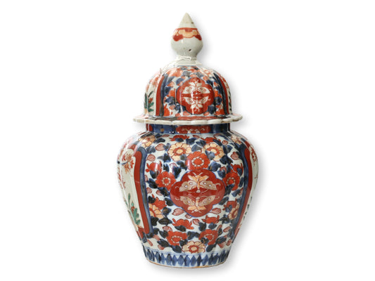 Antique Japanese Imari Porcelain Urn
