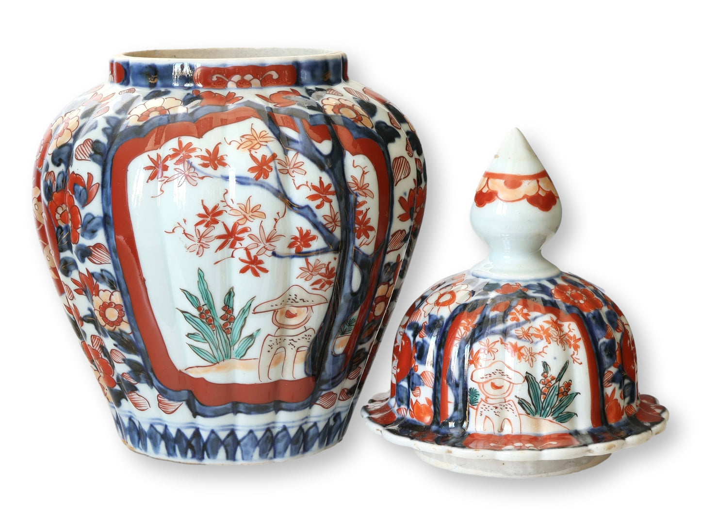 Antique Japanese Imari Porcelain Urn