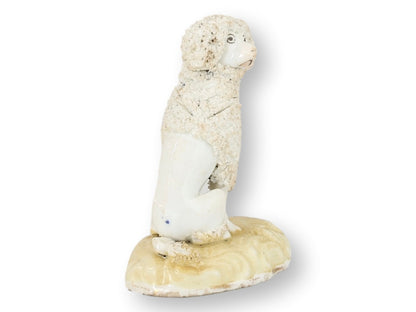 Rare Early 19th-Century English Staffordshire Rough Coat Poodle