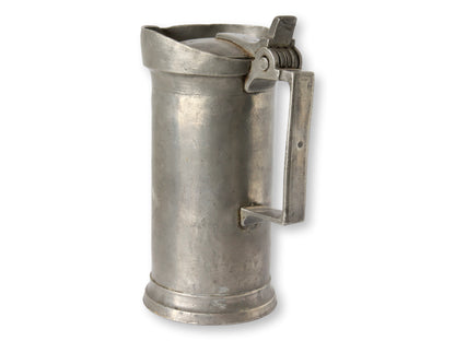 French Pewter Pitcher w/ Hinged Lid
