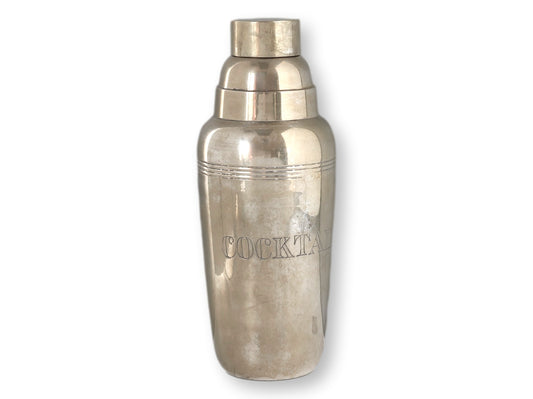 Art Deco Silver-Plate 'Cocktail' Shaker