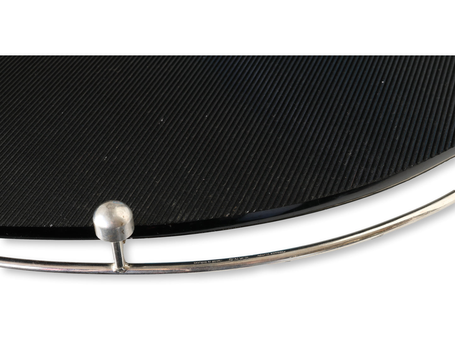 1930s Art Deco Silver-Plate  Glass Tray