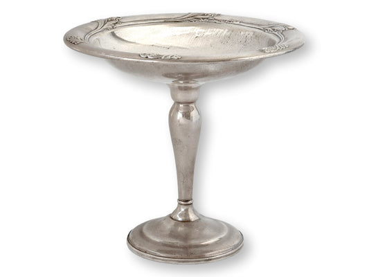 C.1940s "Morning Glory" Sterling Compote