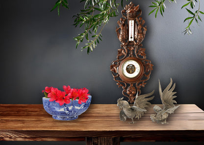 French Fighting Bird Table Ornaments, S/2