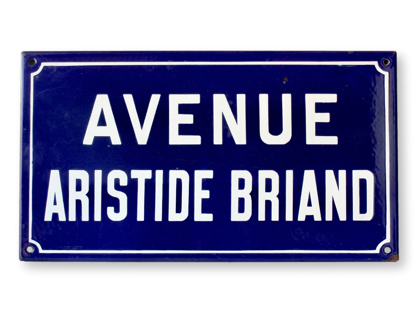 Vintage French Enameled Street Sign