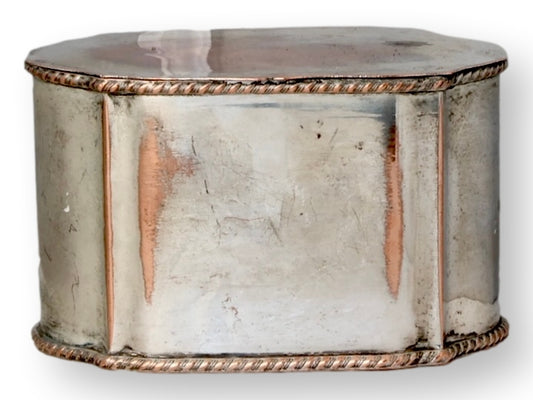 C. 1820s English Sheffield Silver-Plate Tea Caddy