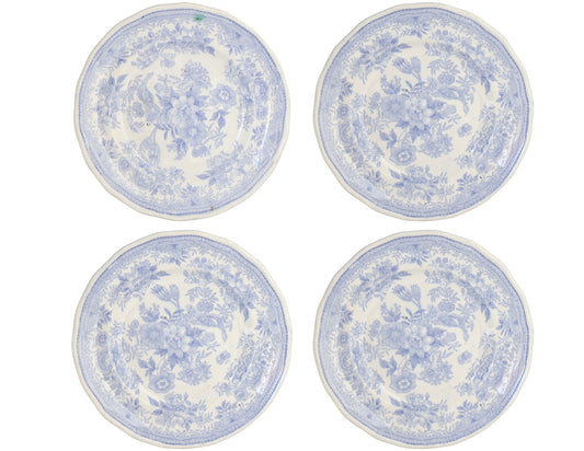 19th-Century Asiatic Pheasant Side Plates, Set of 4