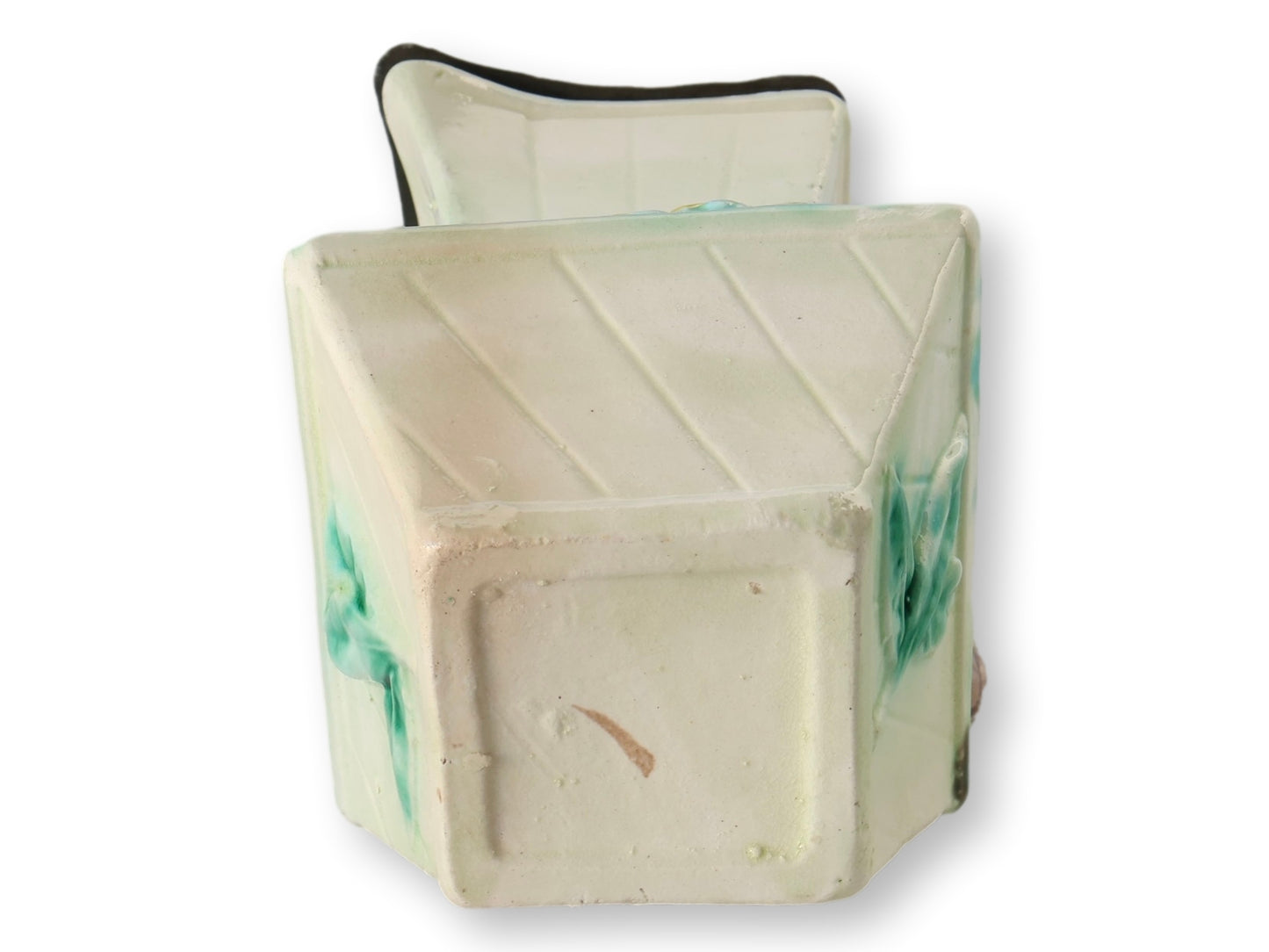 Antique English Majolica Syrup Pitcher