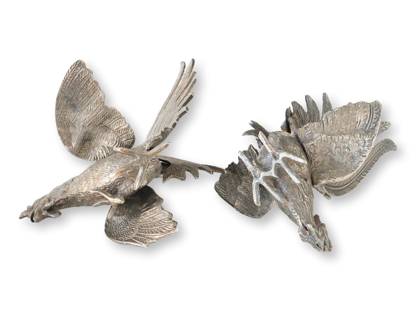 French Fighting Bird Table Ornaments Set of 2