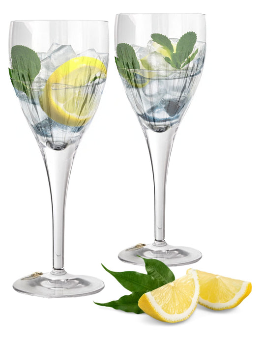 Vintage Waterford Crystal Kirin Goblets, a Pair