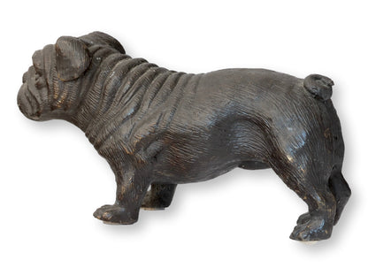 Large Bronze English Bulldog