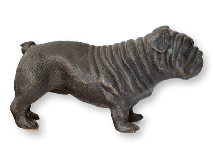 Large Bronze English Bulldog