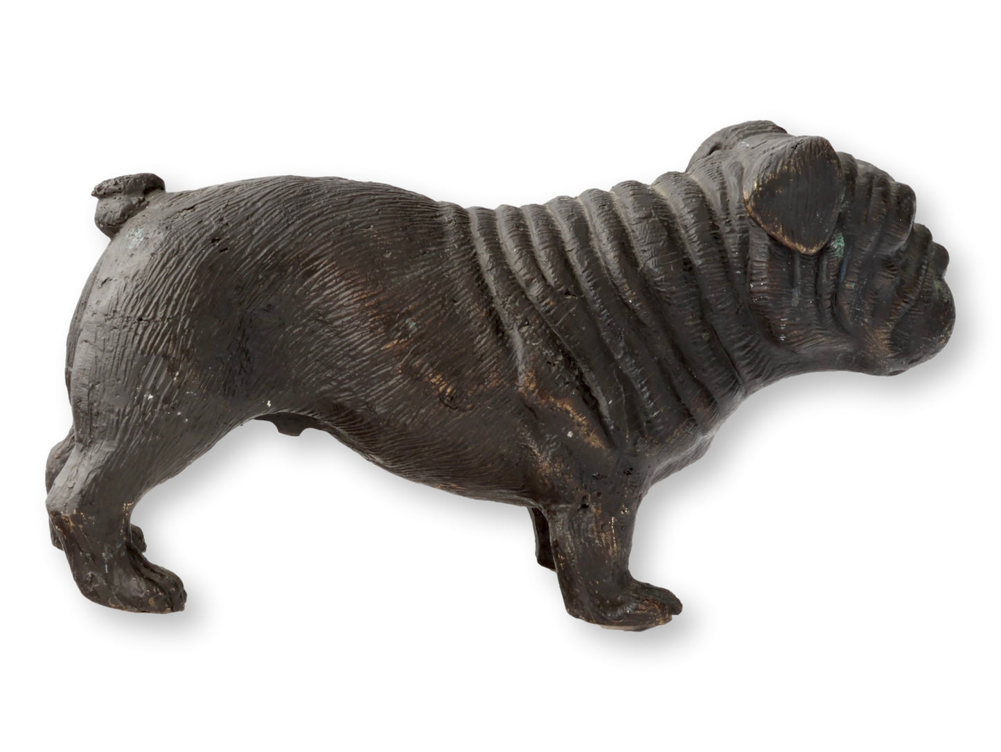Large Bronze English Bulldog