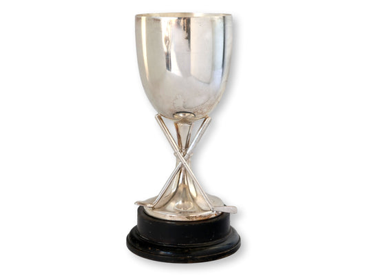 Vintage English Silver-Plate Golf Trophy