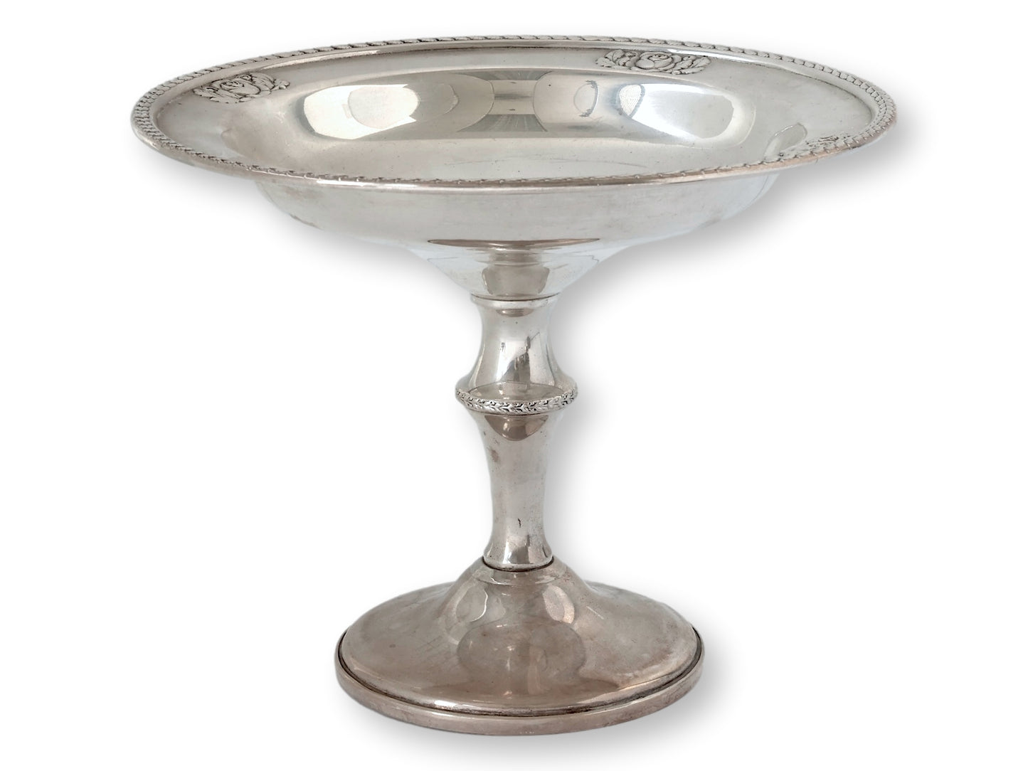 Sterling Silver 'Rose Flower' Compote