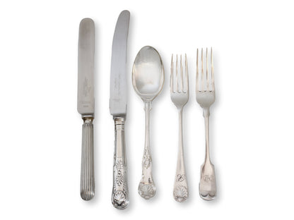 Mixed English Flatware | Service for Ten