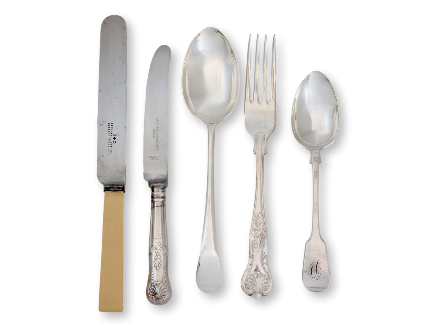 Mixed English Flatware w/ Service for 8