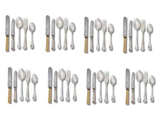 Mixed English Flatware w/ Service for 8