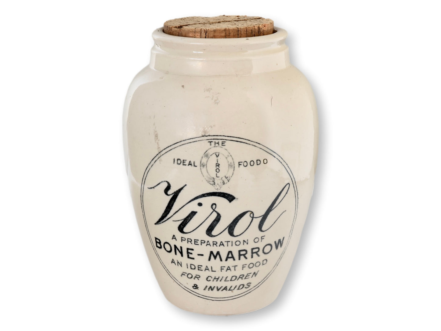 Large English Pharmacy Bone-Marrow Pot