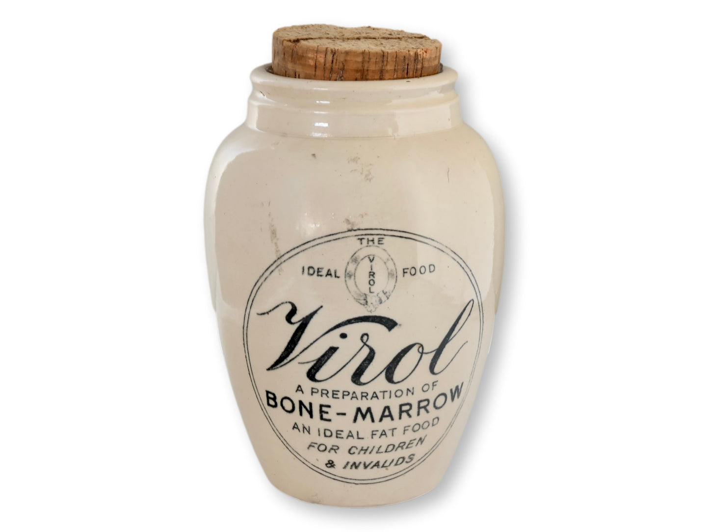 Large English Pharmacy Bone-Marrow Pot