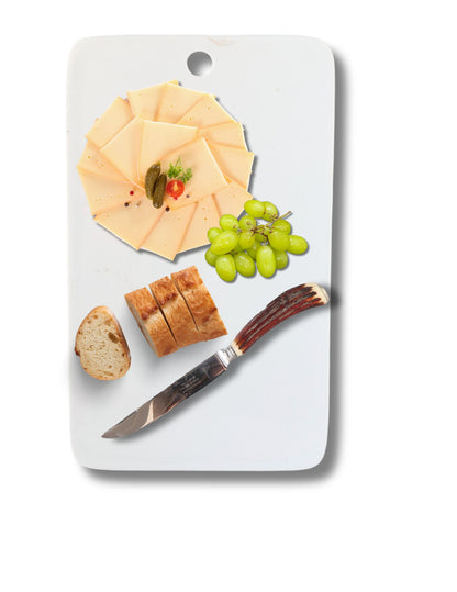 French Cheese Board with Horn-Handled Knife