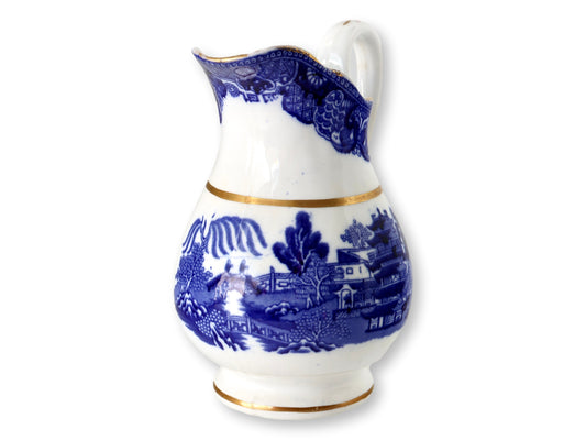 Antique English Porcelain Willow Creamer