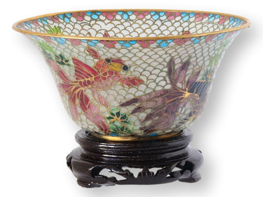 Antique Chinese Plique-à-Jour Bowl