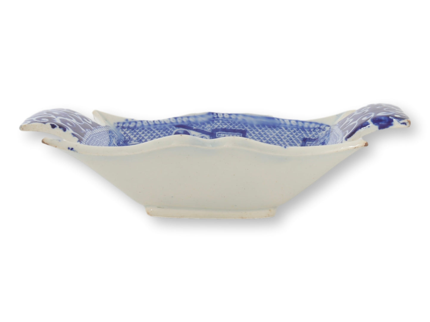 C. 1840s Pearlware Willow Pickle Dish