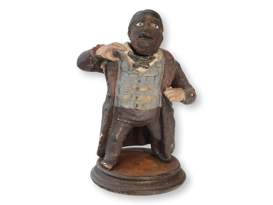 Folk Art Papier-Mâché Dickens Figure