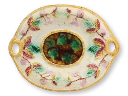 English Majolica Bread Serving Plate