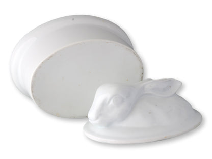 French Porcelain Rabbit Tureen