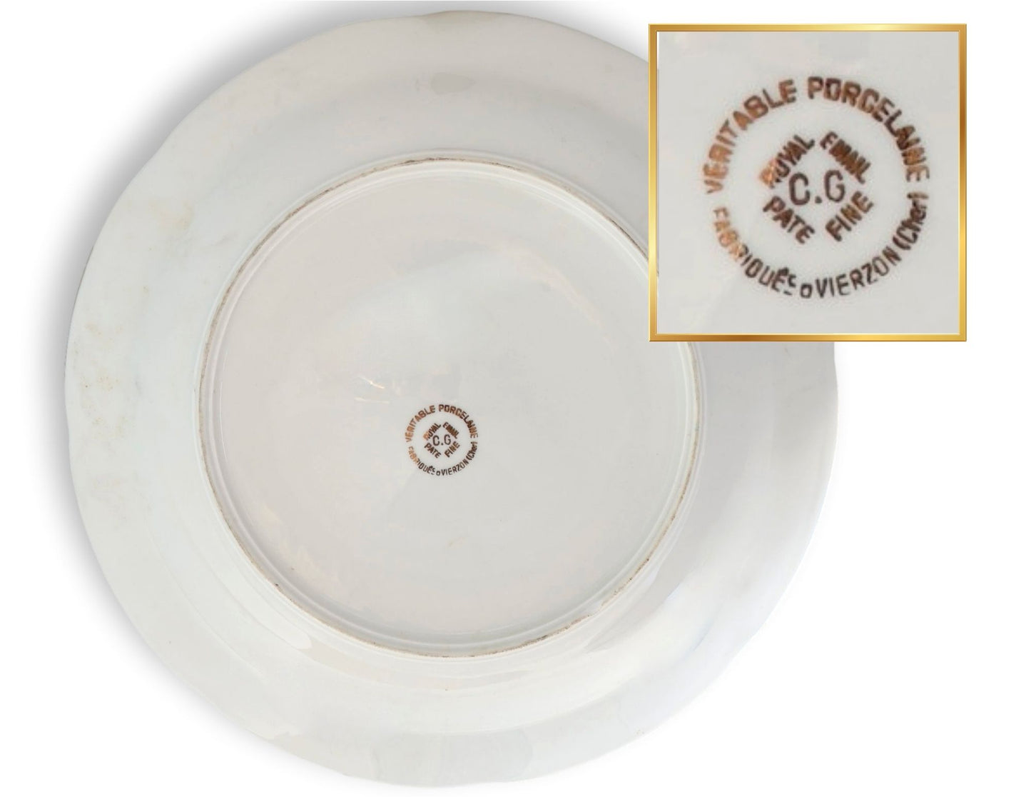 Set of 10 French Wildlife Scene Dinner Bowls