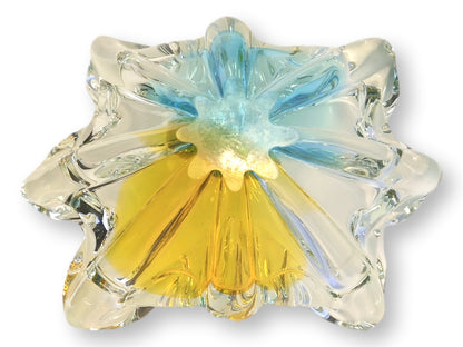 1970s Freeform Italian Murano Glass Bowl