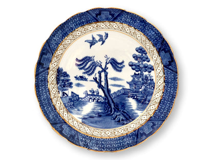Vintage English Willow Dinnerware, Service for 6