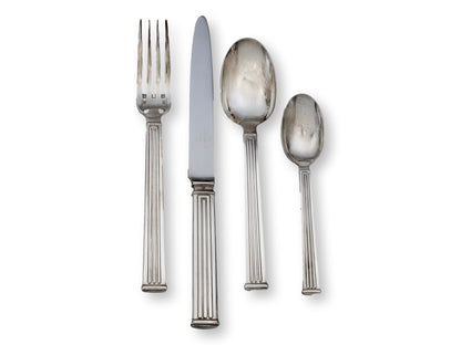 Vintage Christofle Triade Pattern Flatware, Service for 8