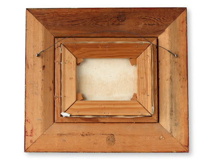 Midcentury Oil on Canvas Winter Scene