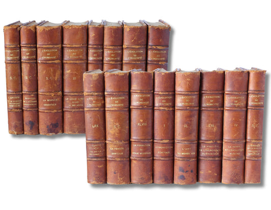 1920 French Evolution of Humanity Books