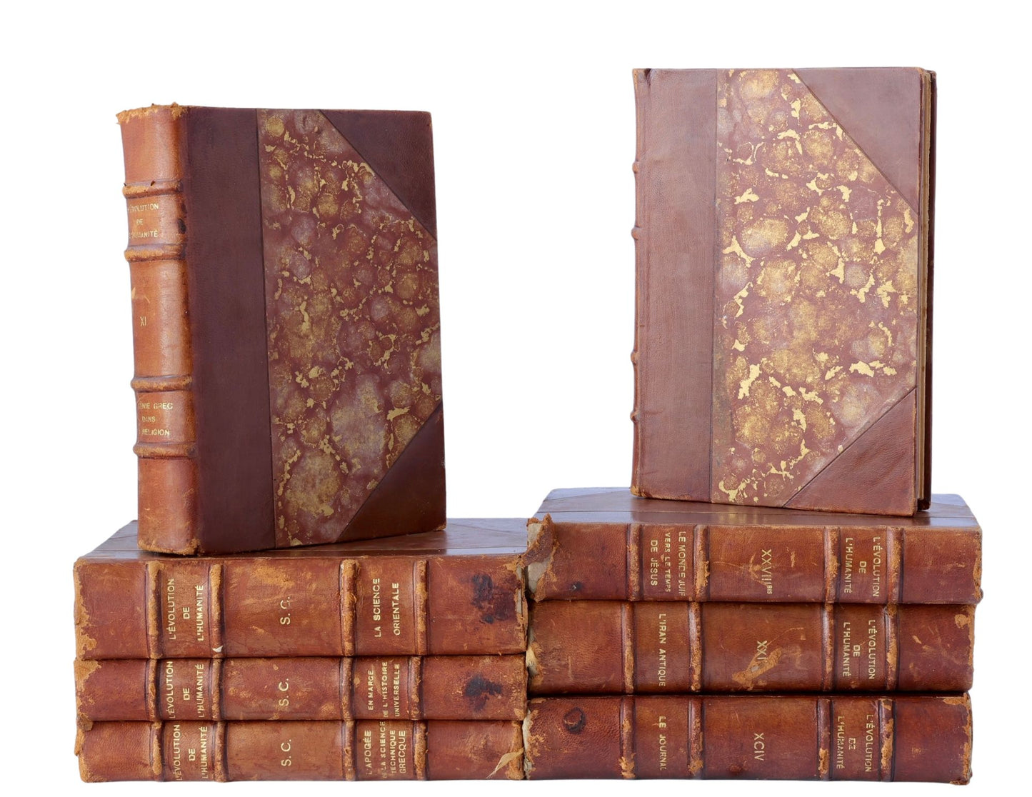 1920 French Evolution of Humanity Books