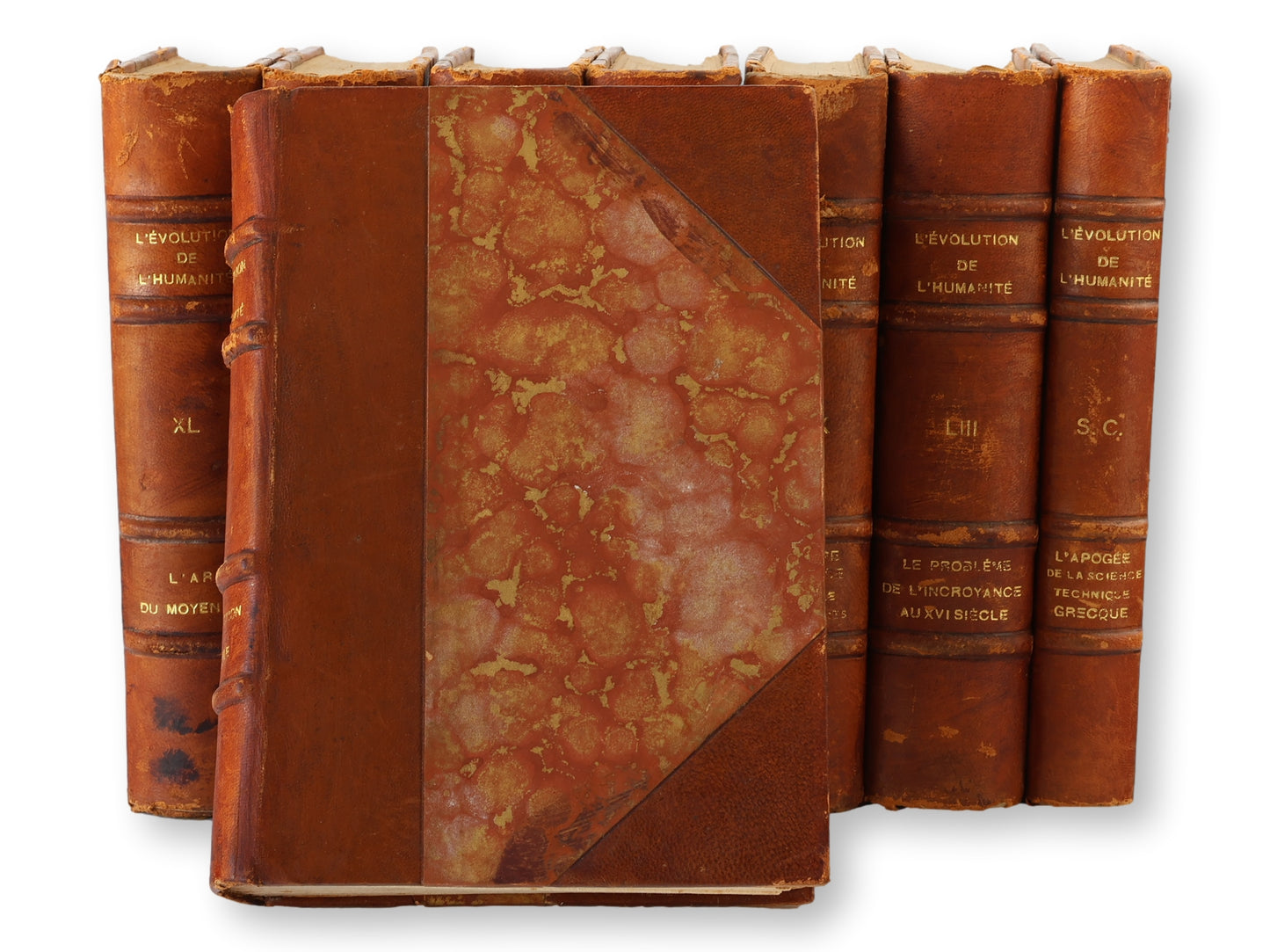 1920 French Evolution of Humanity Books