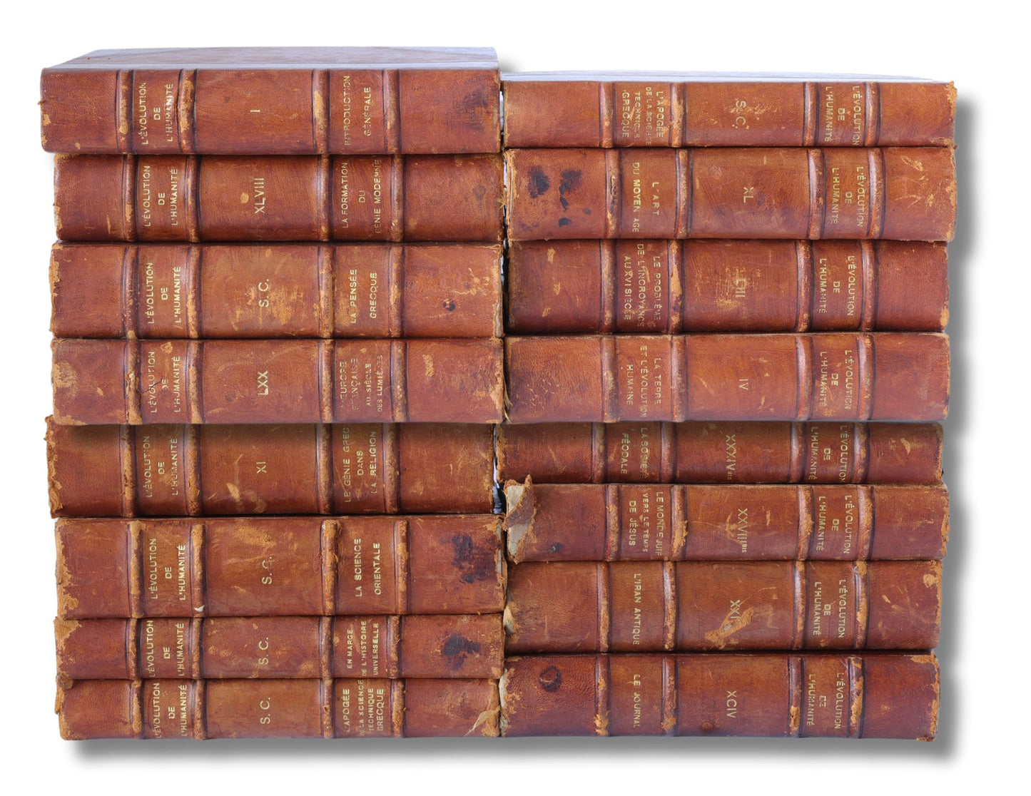 1920 French Evolution of Humanity Books
