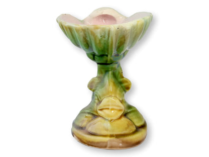 Antique English Majolica Dolphin Dish