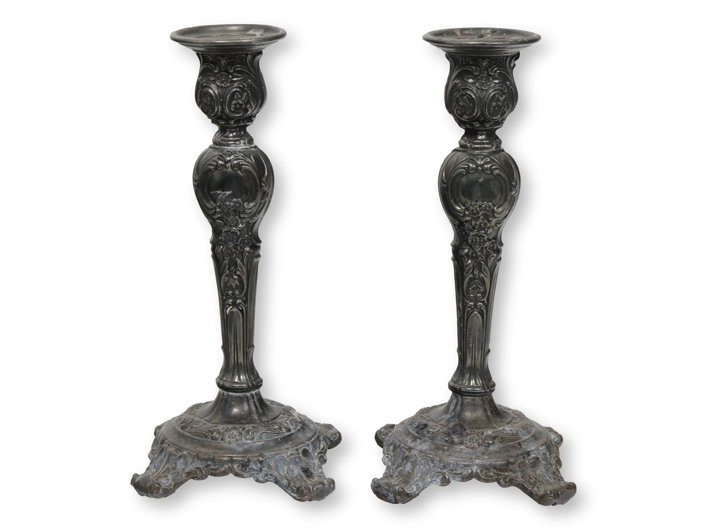 Early 20th Century American Pewter Candlesticks
