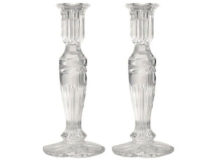 Vintage Waterford 8" Prentiss Cut Crystal Candlesticks