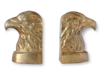 Mid 20th Brass Eagle Bookends