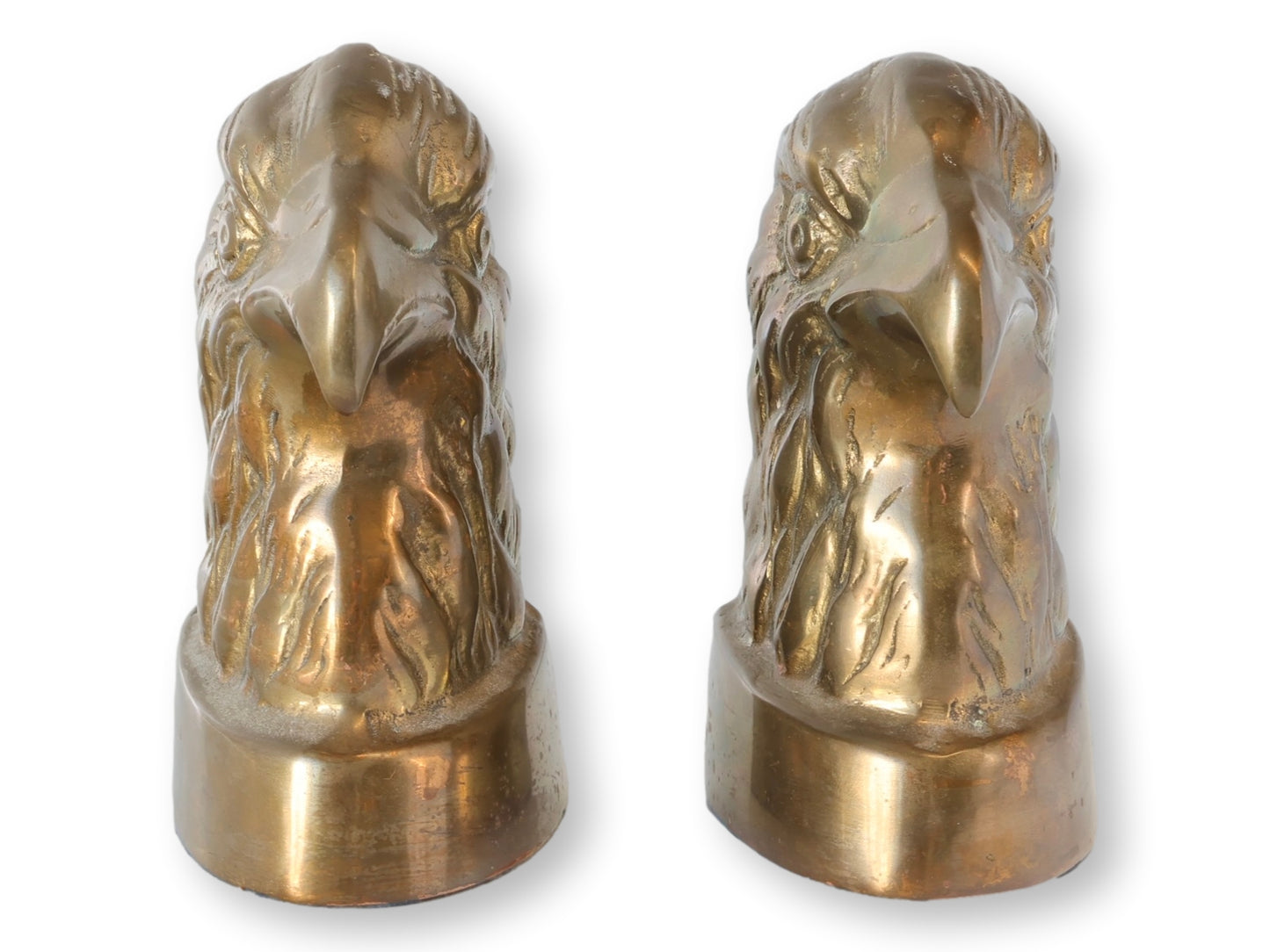 Mid 20th Brass Eagle Bookends